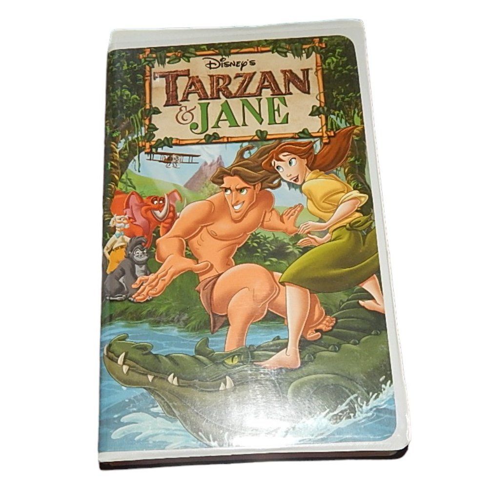 DISNEY'S TARZAN & JANE vintage VHS in original plastic clamshell case